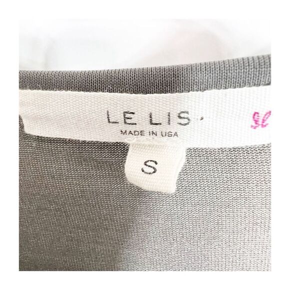 Le Lis Cardigan Lightweight Gray Open Front Draping Womens small - Picture 3 of 7
